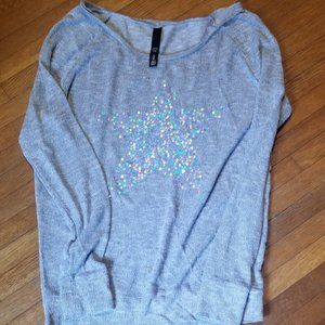 women sweater with sequin star